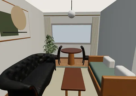 Room 1 (furnished) in Casa Giro, Furnished model render