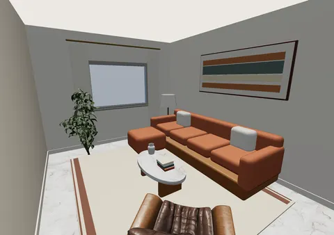 Room 1 (furnished) in Casa Bisagra, Furnished model render