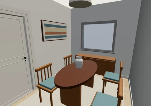 Room 2 (furnished) in Casa Cruce, Furnished model render