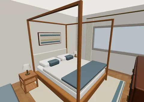 Room 2 (furnished) in Casa Tránsito, Furnished model render