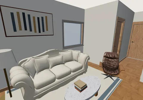 Room 1 (furnished) in Casa Tránsito, Furnished model render