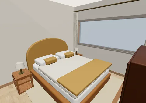 Room 2 (furnished) in Casa Eje, Furnished model render