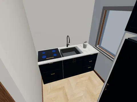 Room 3 (furnished) in Casa Franja, Furnished model render