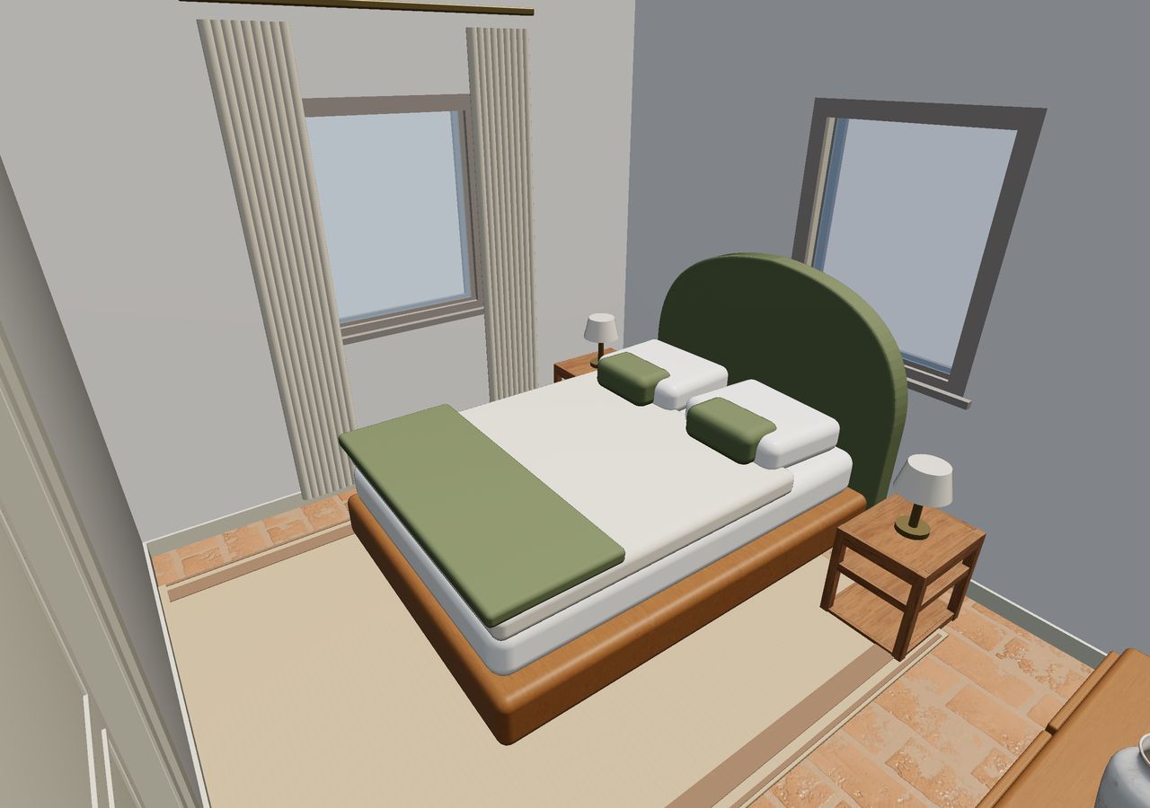 Room 1 (furnished) · Con muebles