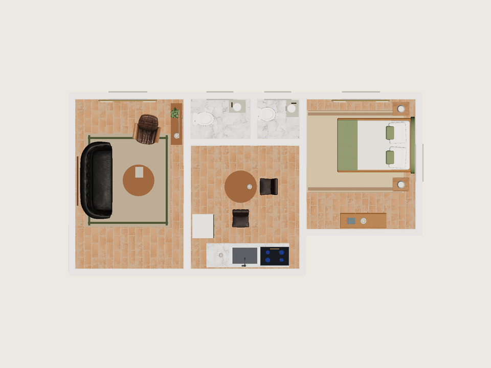 Plano · Con muebles