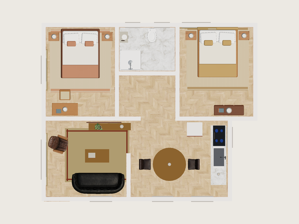 Plano · Con muebles