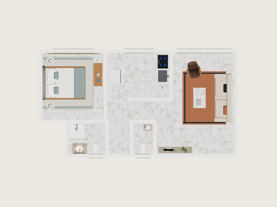 Plano · Con muebles