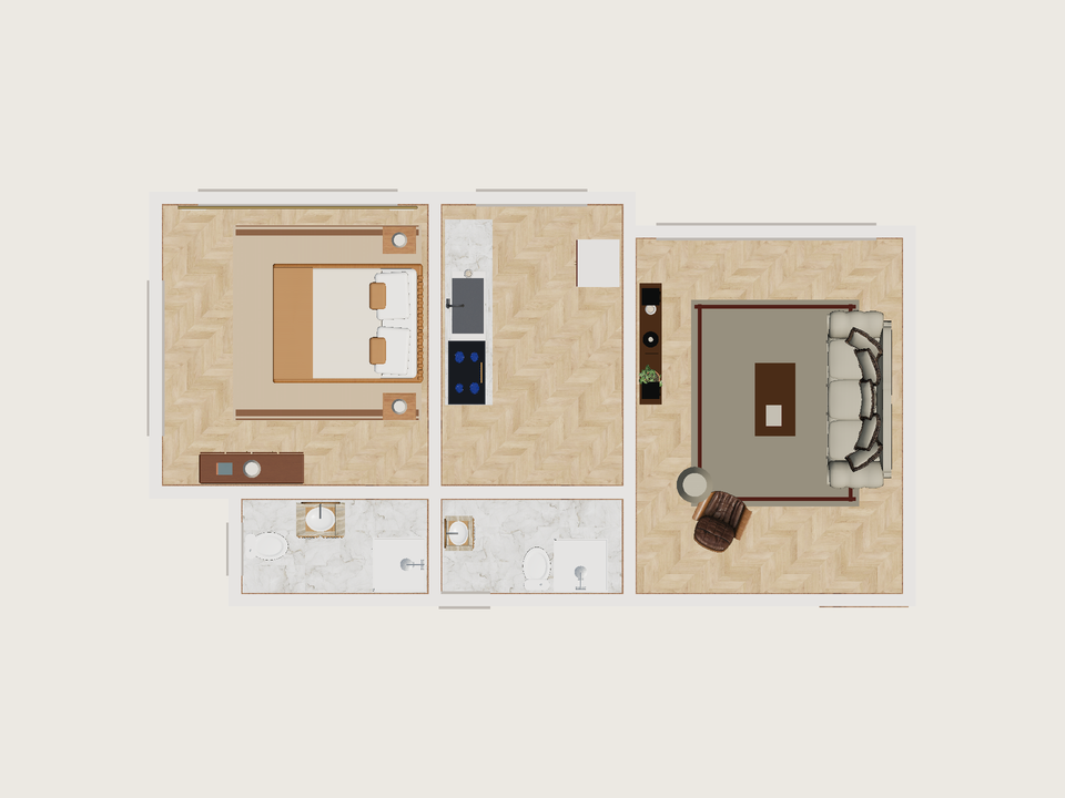Plano · Con muebles