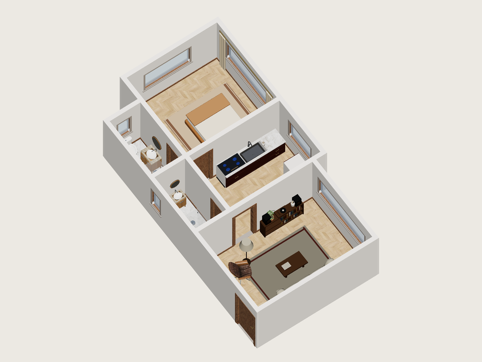 Toda la vivienda · Con muebles