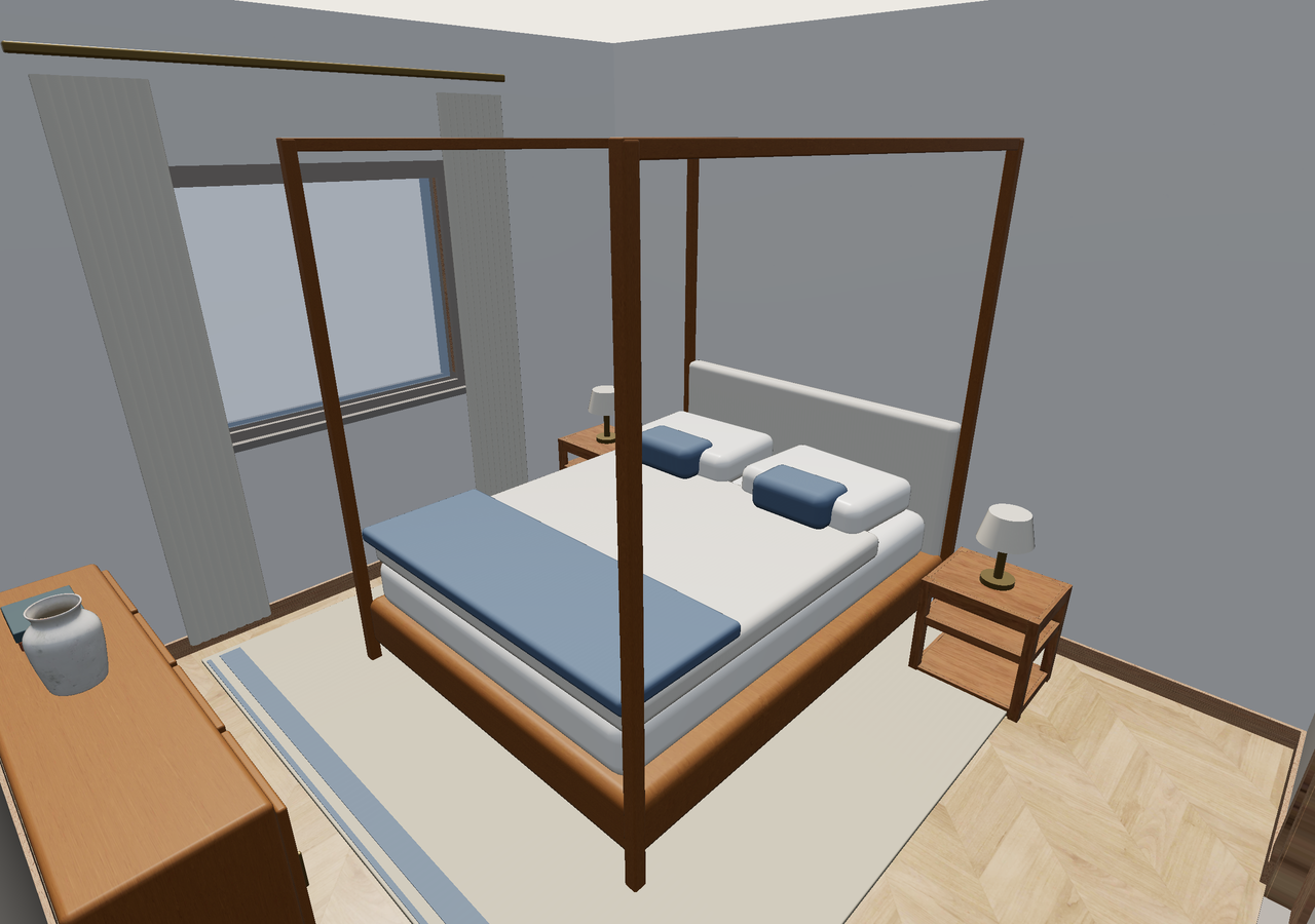 Room 2 (furnished) · Con muebles