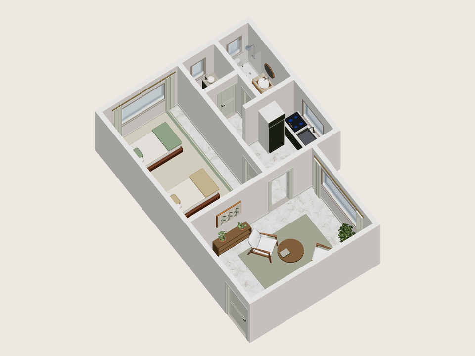Toda la vivienda · Con muebles
