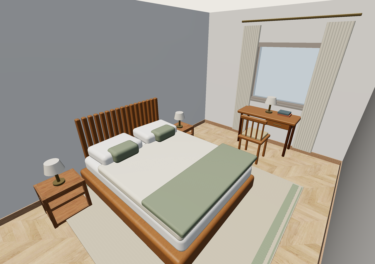 Room 4 (furnished) · Con muebles