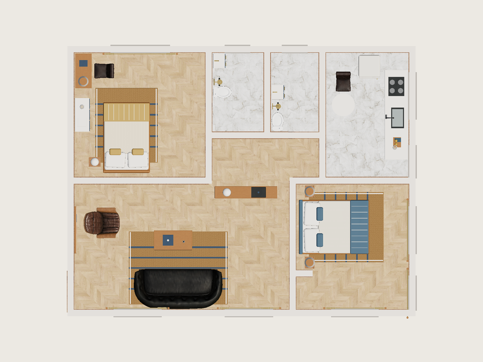 Plano · Con muebles