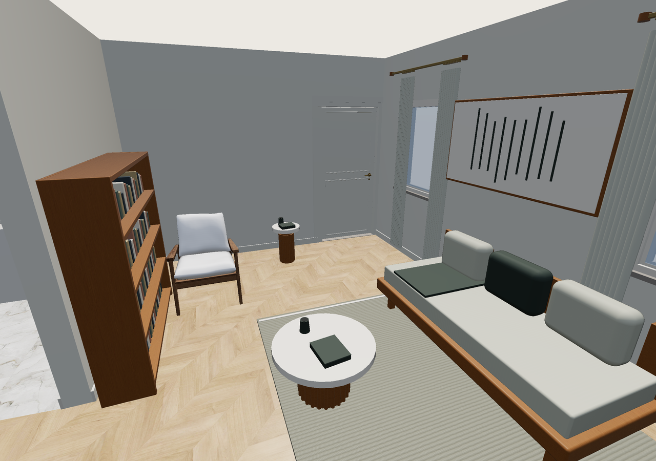 Room 3 (furnished) · Con muebles