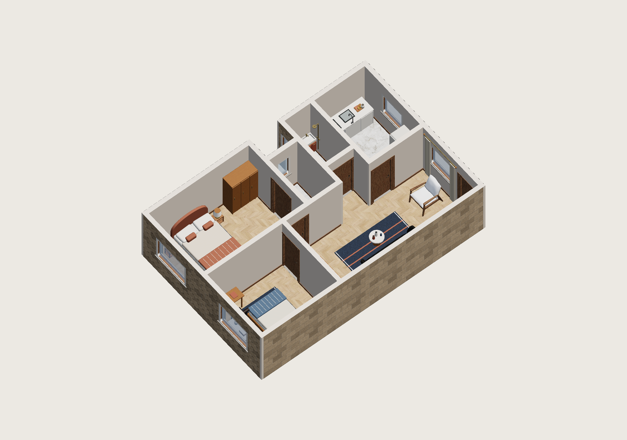 Toda la vivienda · Con muebles