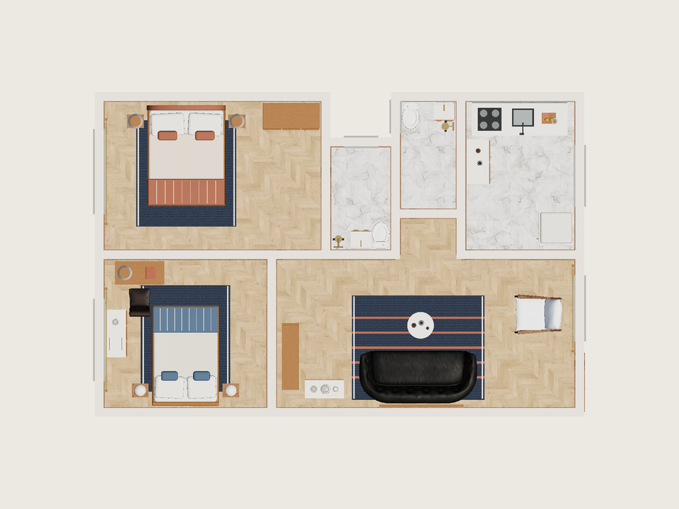 Plano · Con muebles