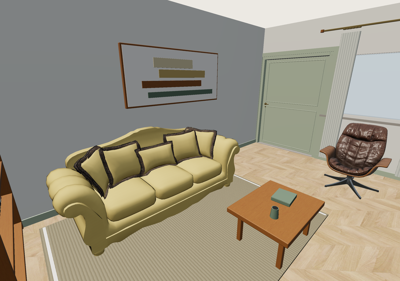 Room 3 (furnished) · Con muebles