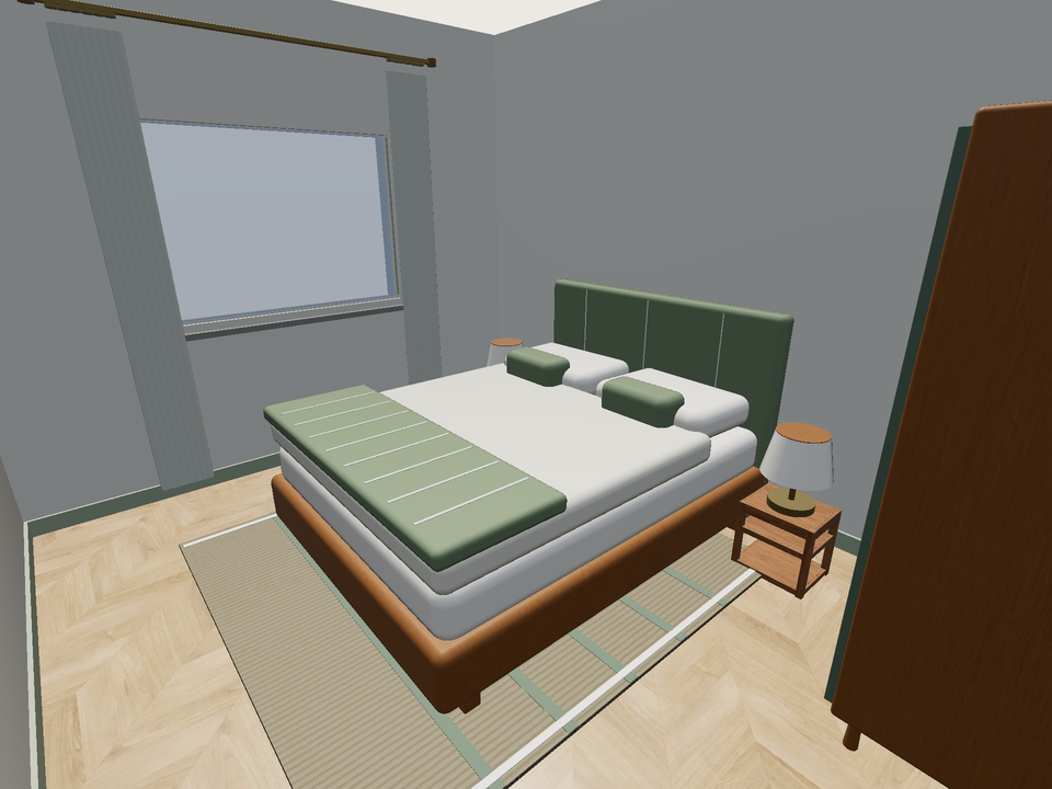 Room 2 (furnished) · Con muebles