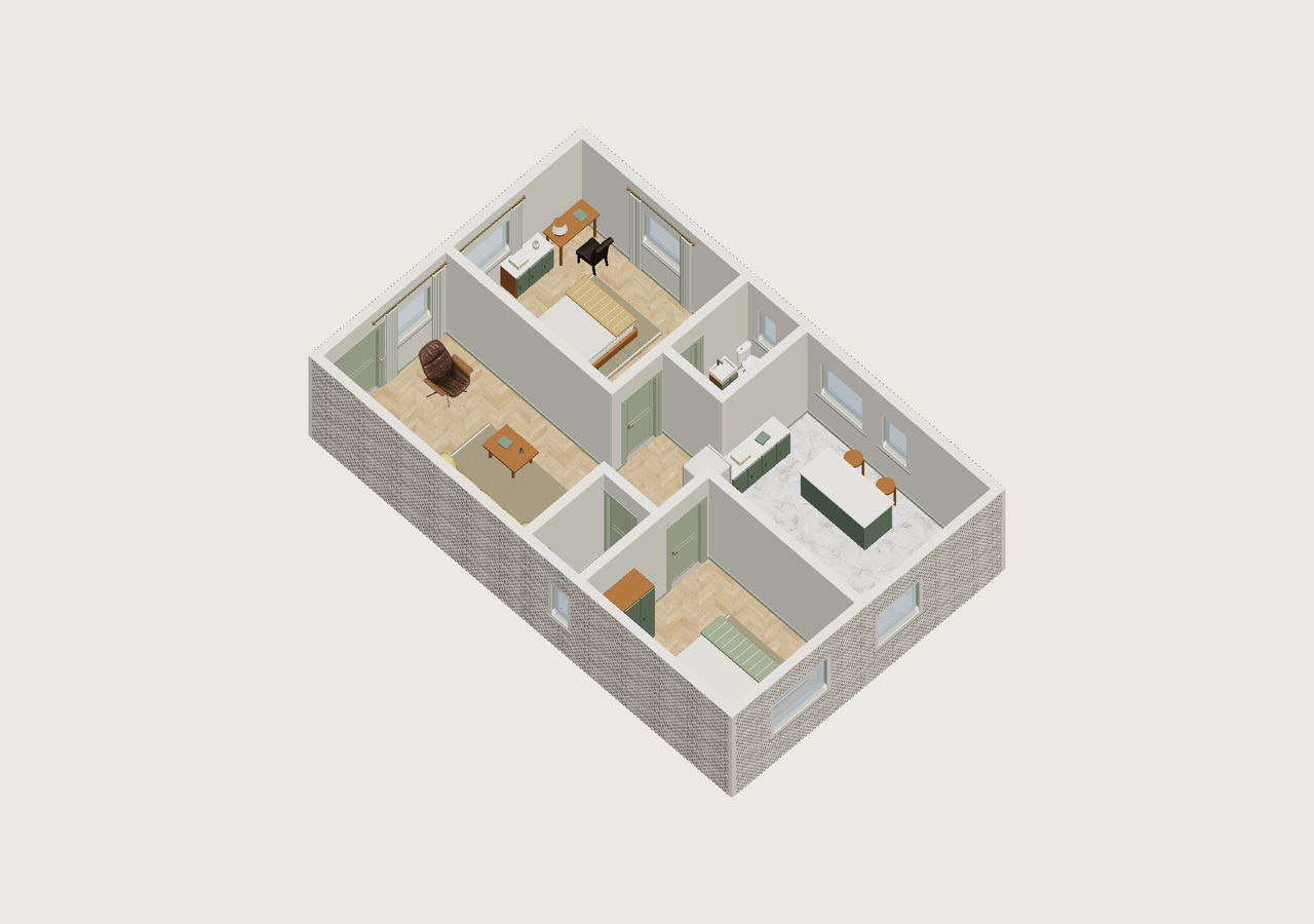 Toda la vivienda · Con muebles