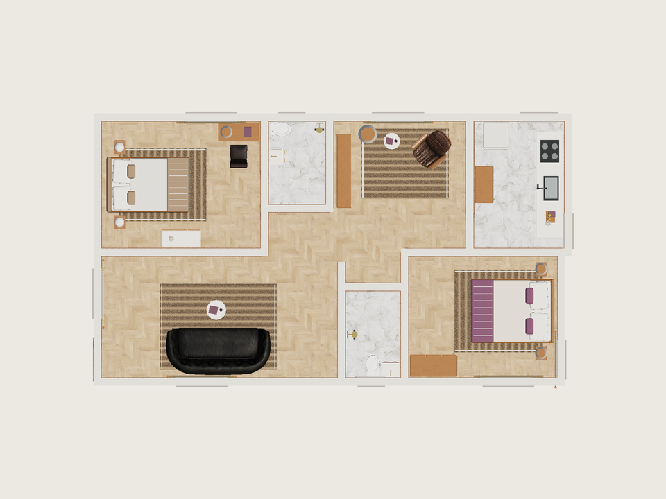 Plano · Con muebles