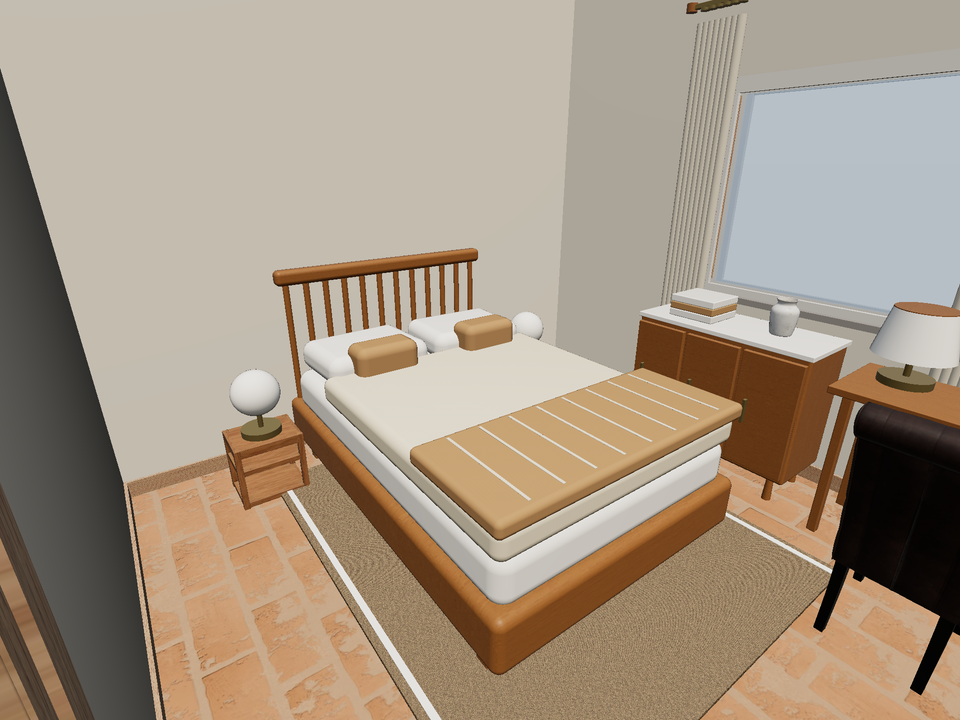 Room 3 (furnished) · Con muebles