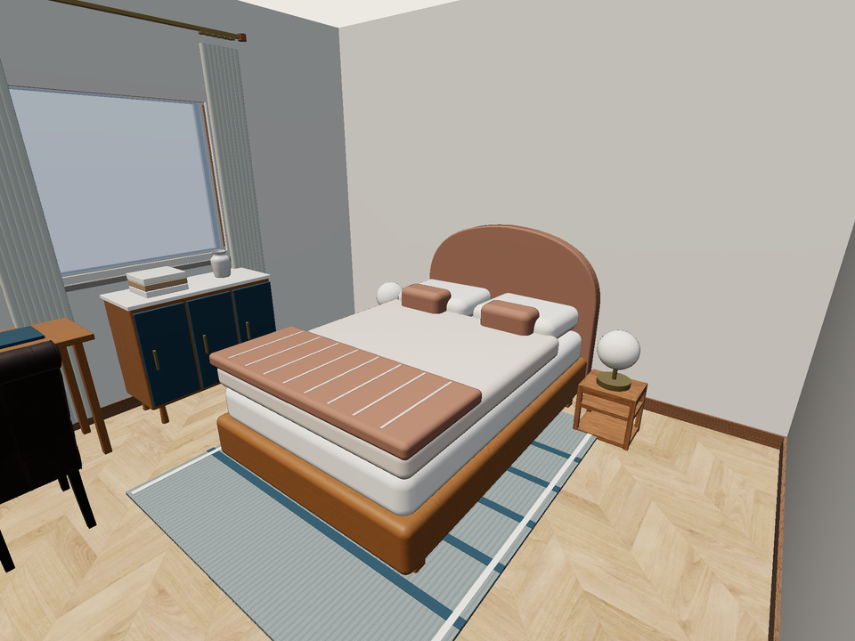 Room 3 (furnished) · Con muebles