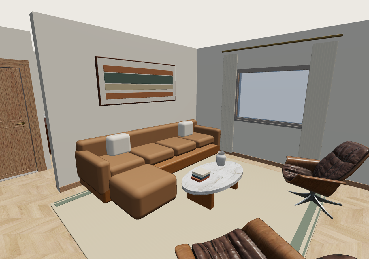 Room 1 (furnished) · Con muebles