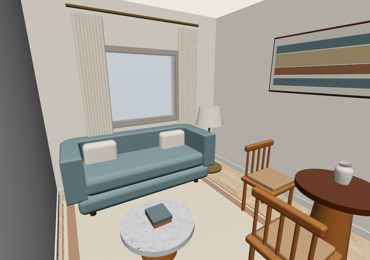 Room 2 (furnished) · Con muebles