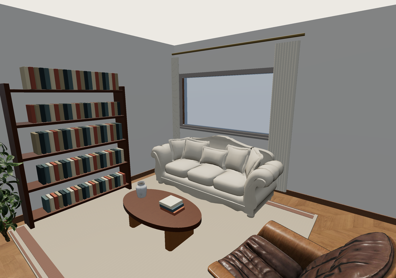 Room 1 (furnished) · Con muebles