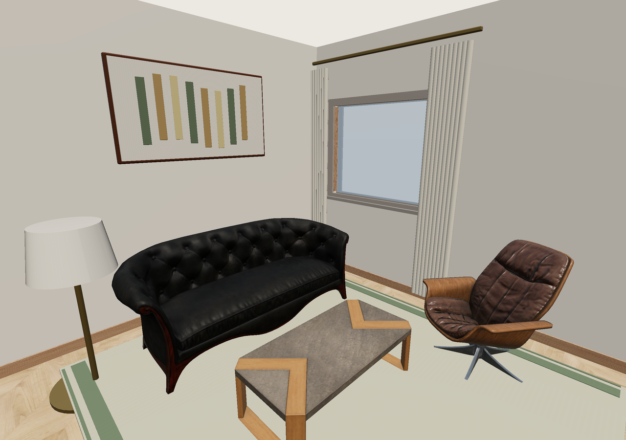 Room 1 (furnished) · Con muebles