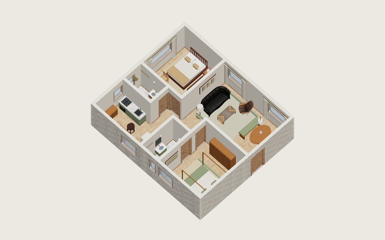 Toda la vivienda · Con muebles