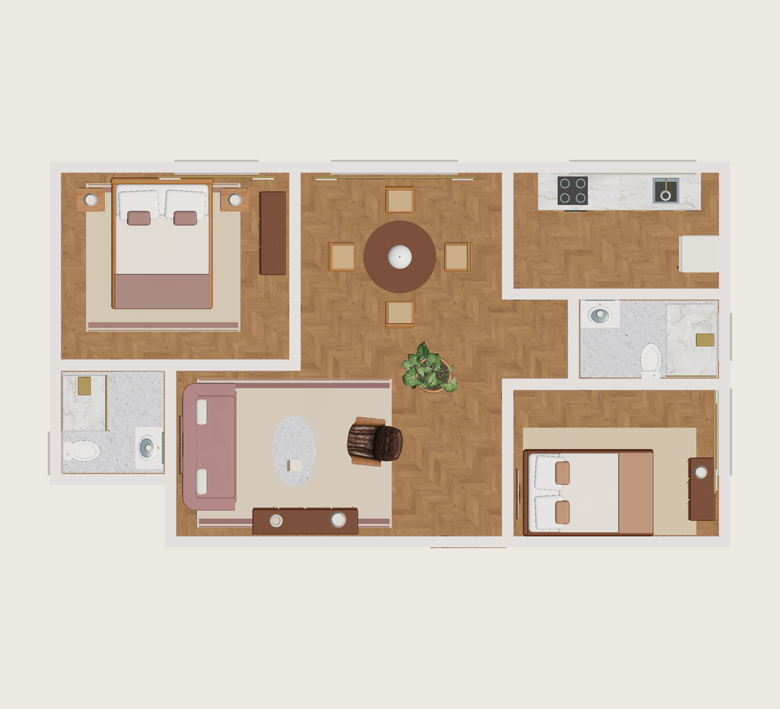 Plano · Con muebles