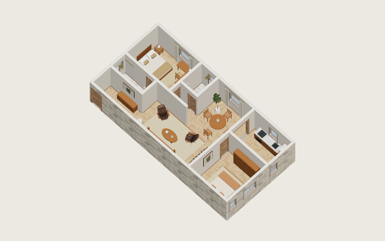 Toda la vivienda · Con muebles