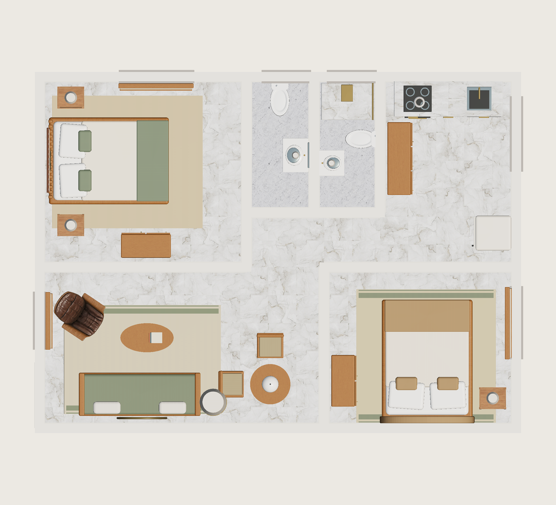Plano · Con muebles