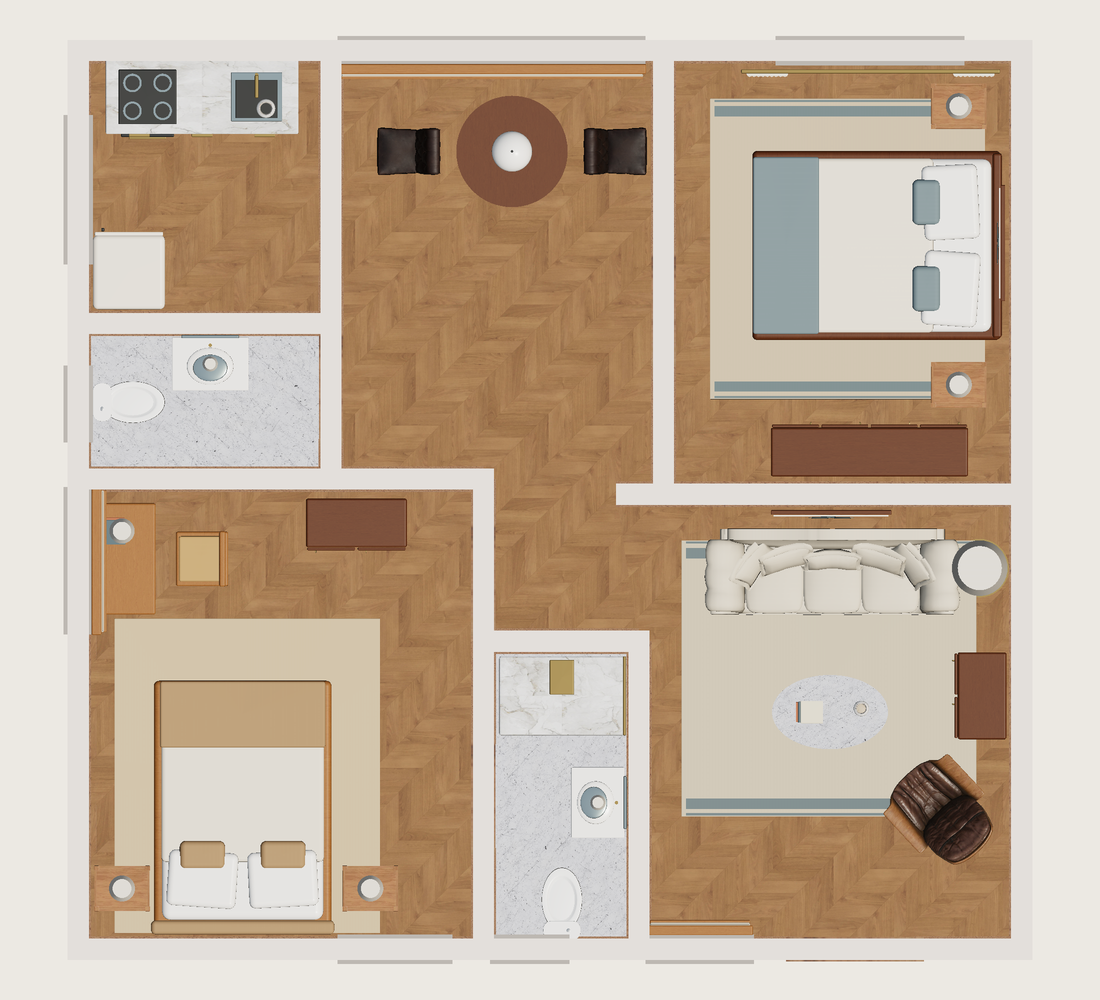 Plano · Con muebles