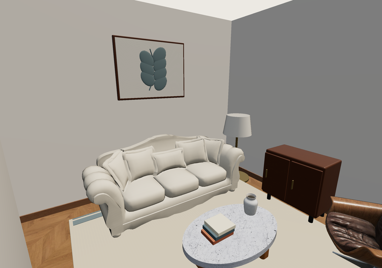 Room 1 (furnished) · Con muebles
