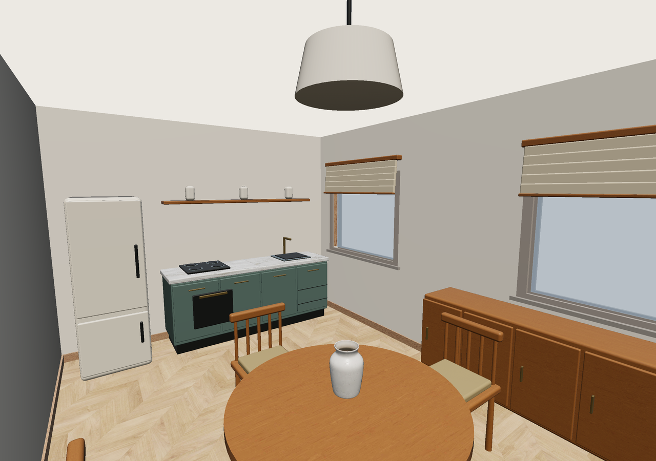 Room 1 (furnished) · Con muebles