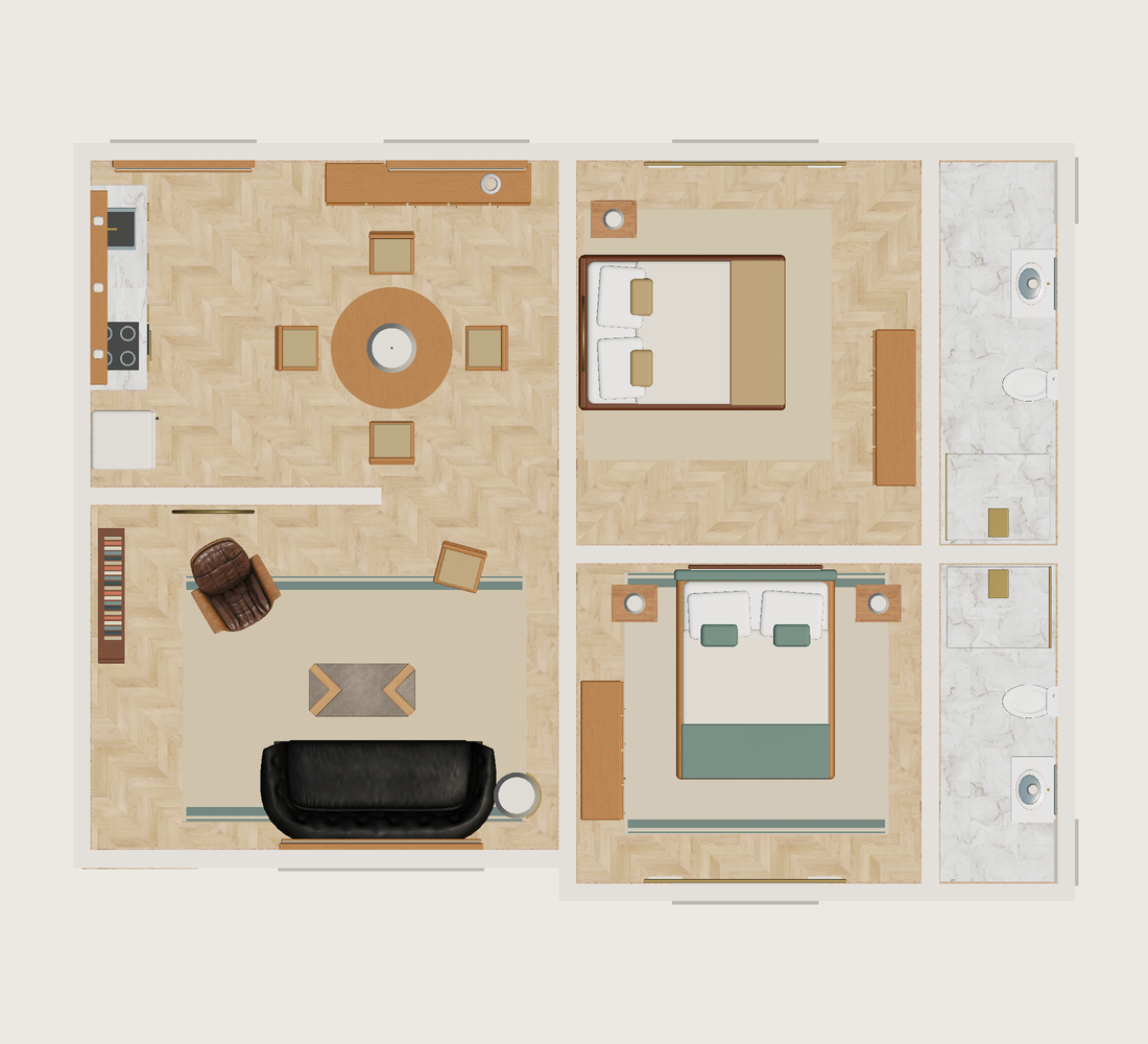 Plano · Con muebles