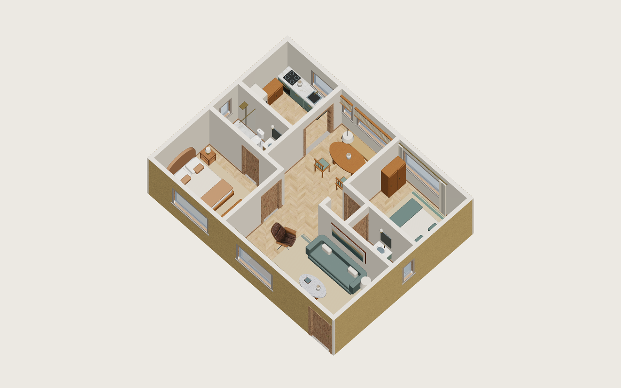 Toda la vivienda · Con muebles