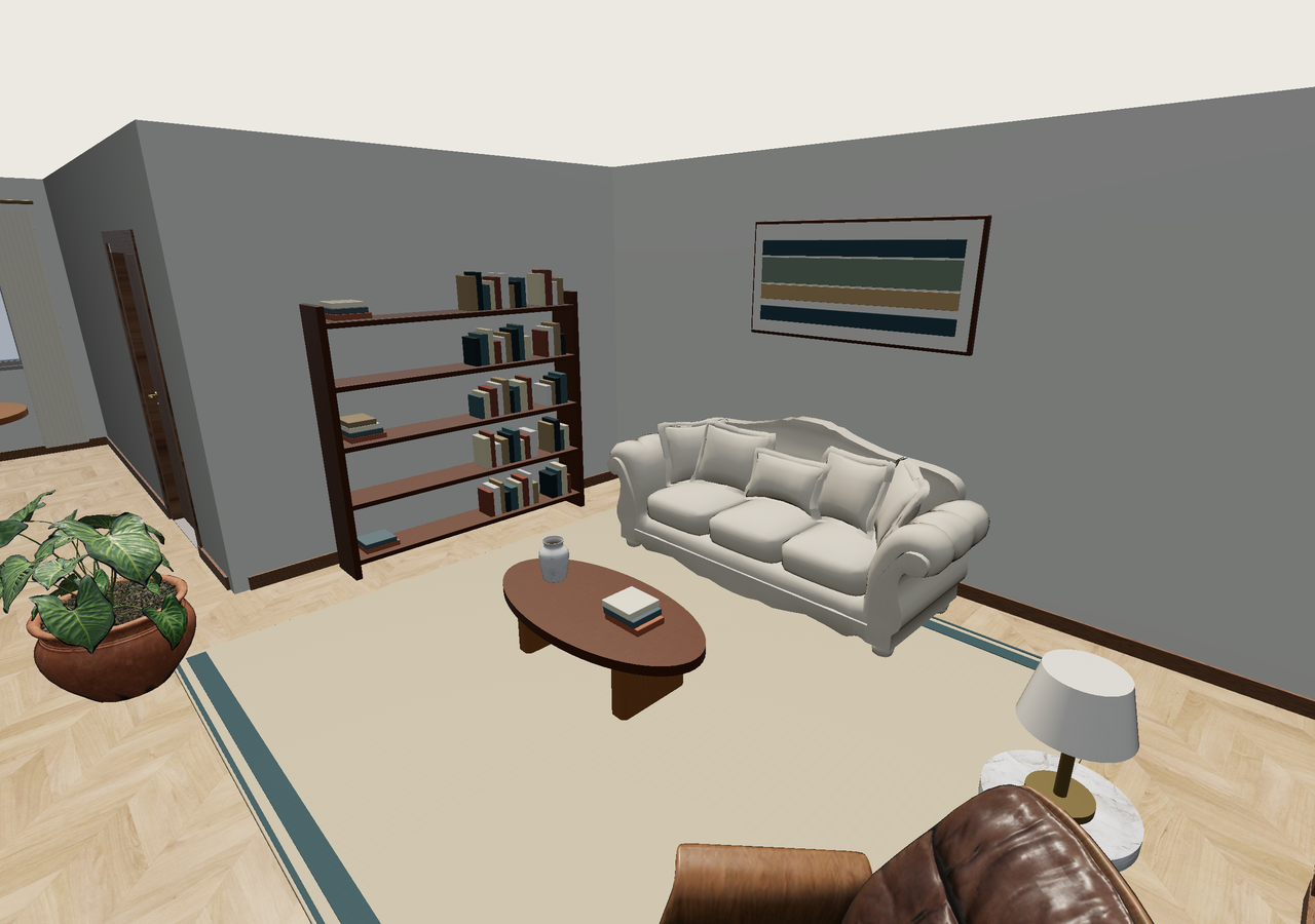 Room 3 (furnished) · Con muebles