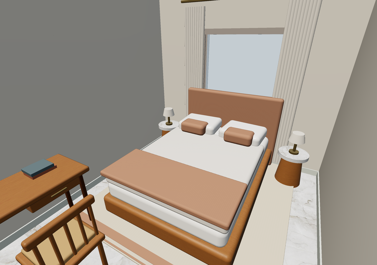 Room 1 (furnished) · Con muebles