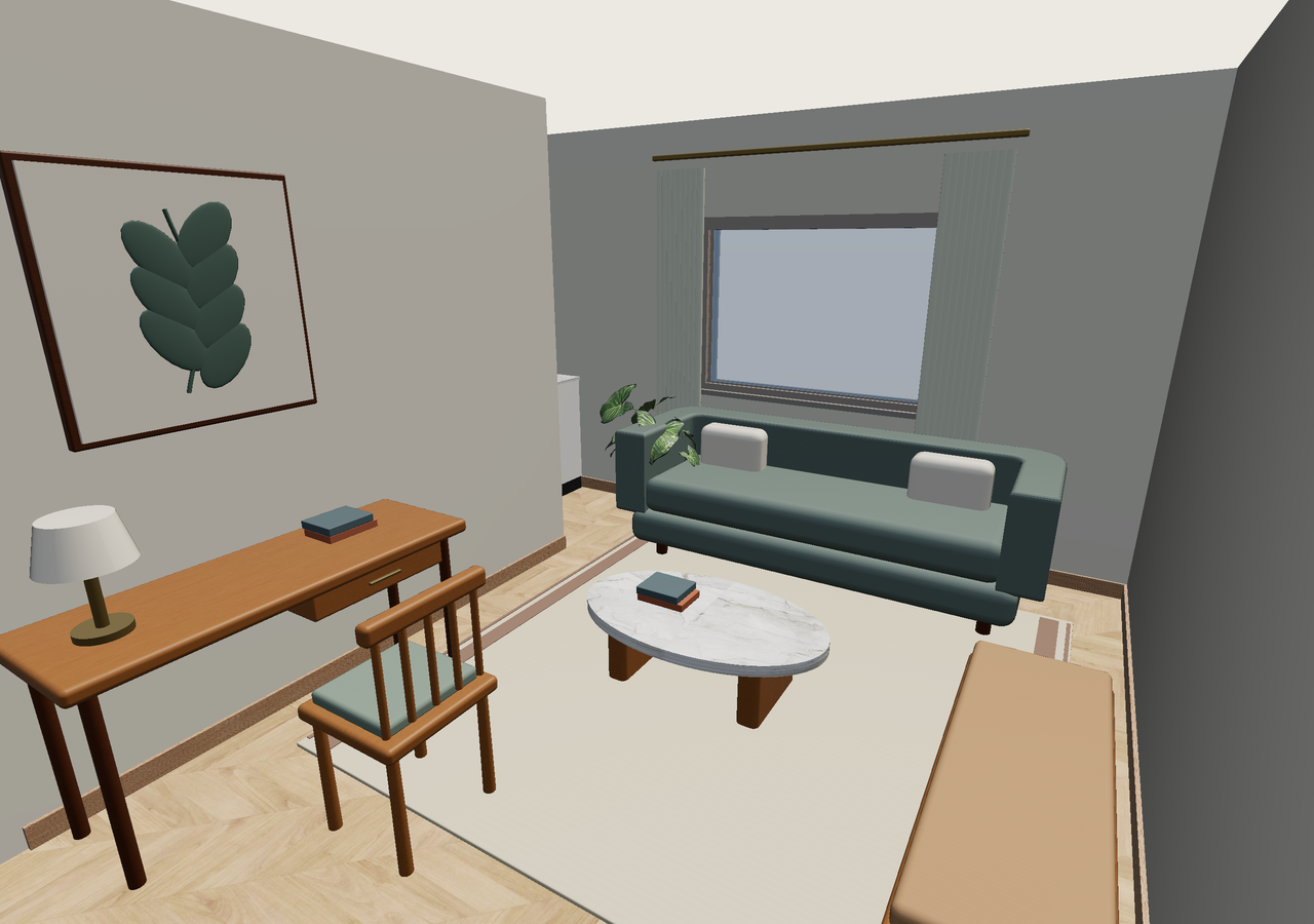 Room 3 (furnished) · Con muebles