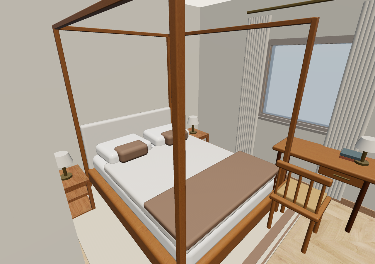 Room 1 (furnished) · Con muebles