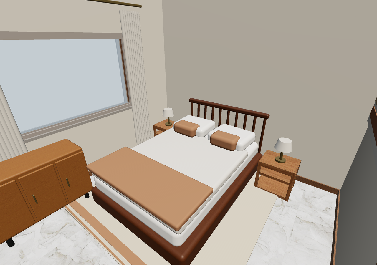 Room 3 (furnished) · Con muebles