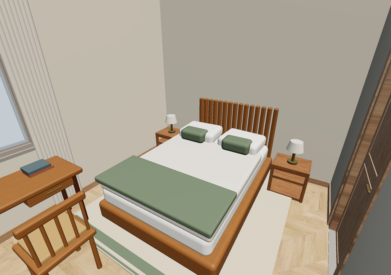 Room 2 (furnished) · Con muebles