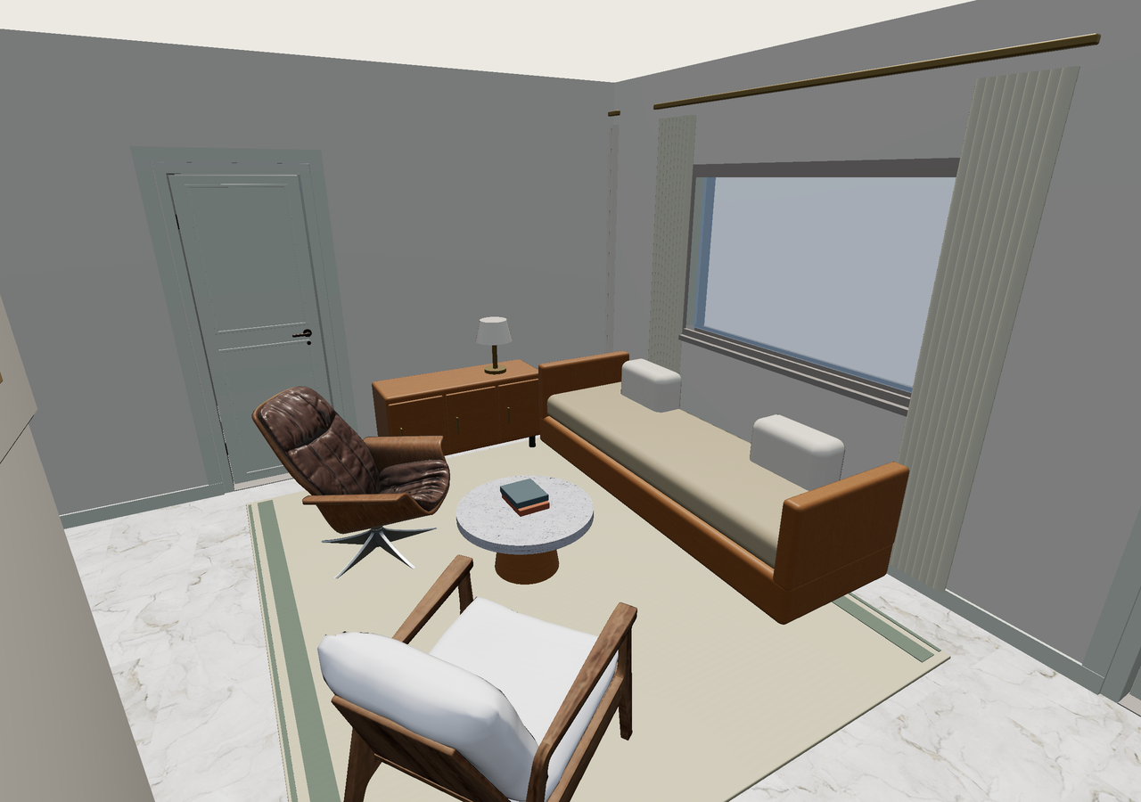 Room 1 (furnished) · Con muebles