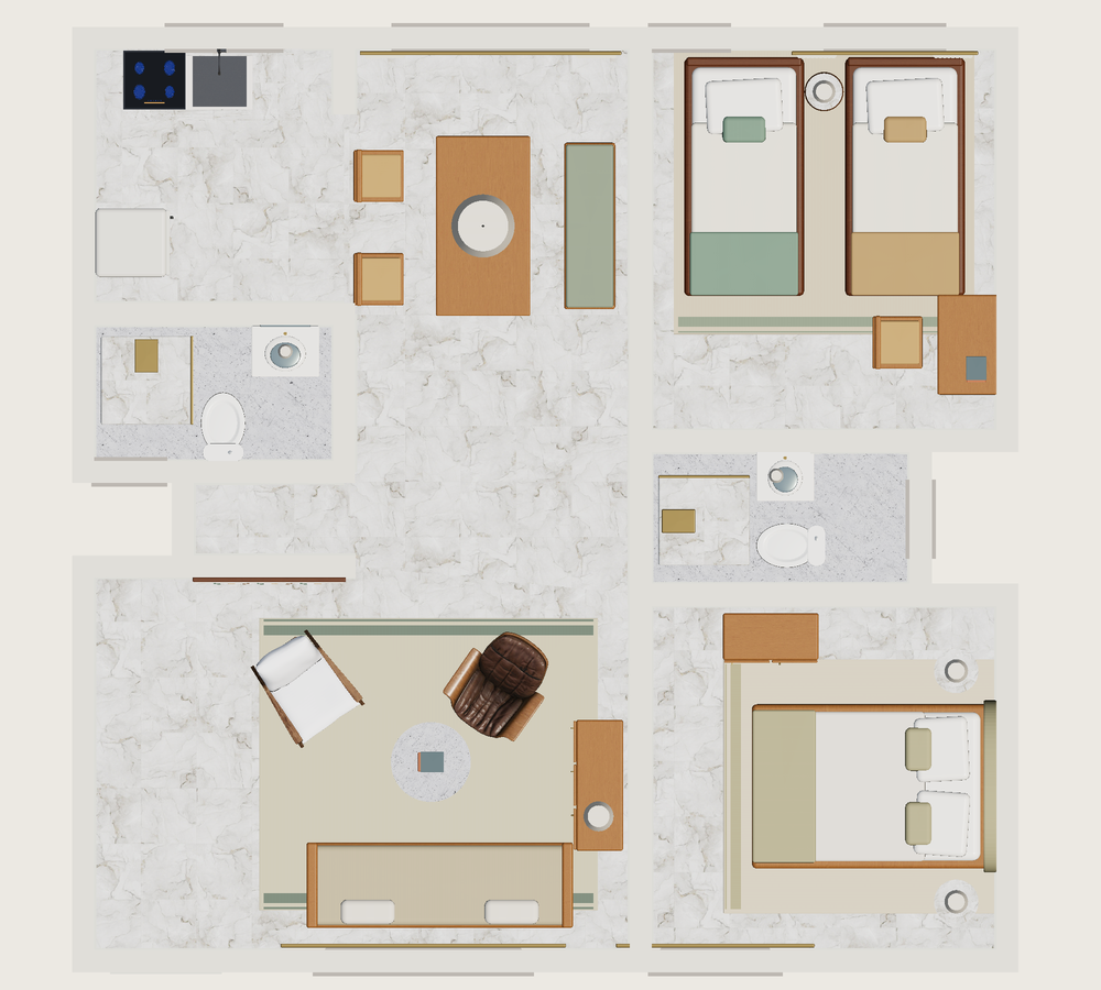 Plano · Con muebles