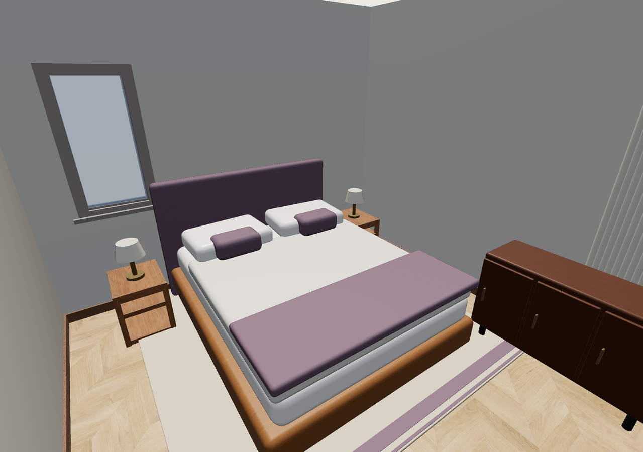 Room 1 (furnished) · Con muebles