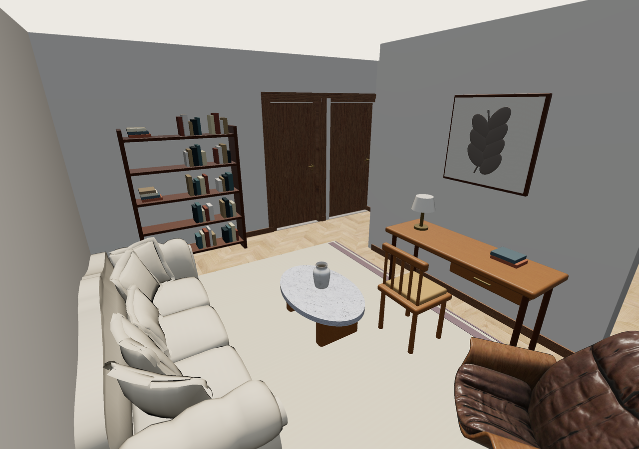 Room 3 (furnished) · Con muebles