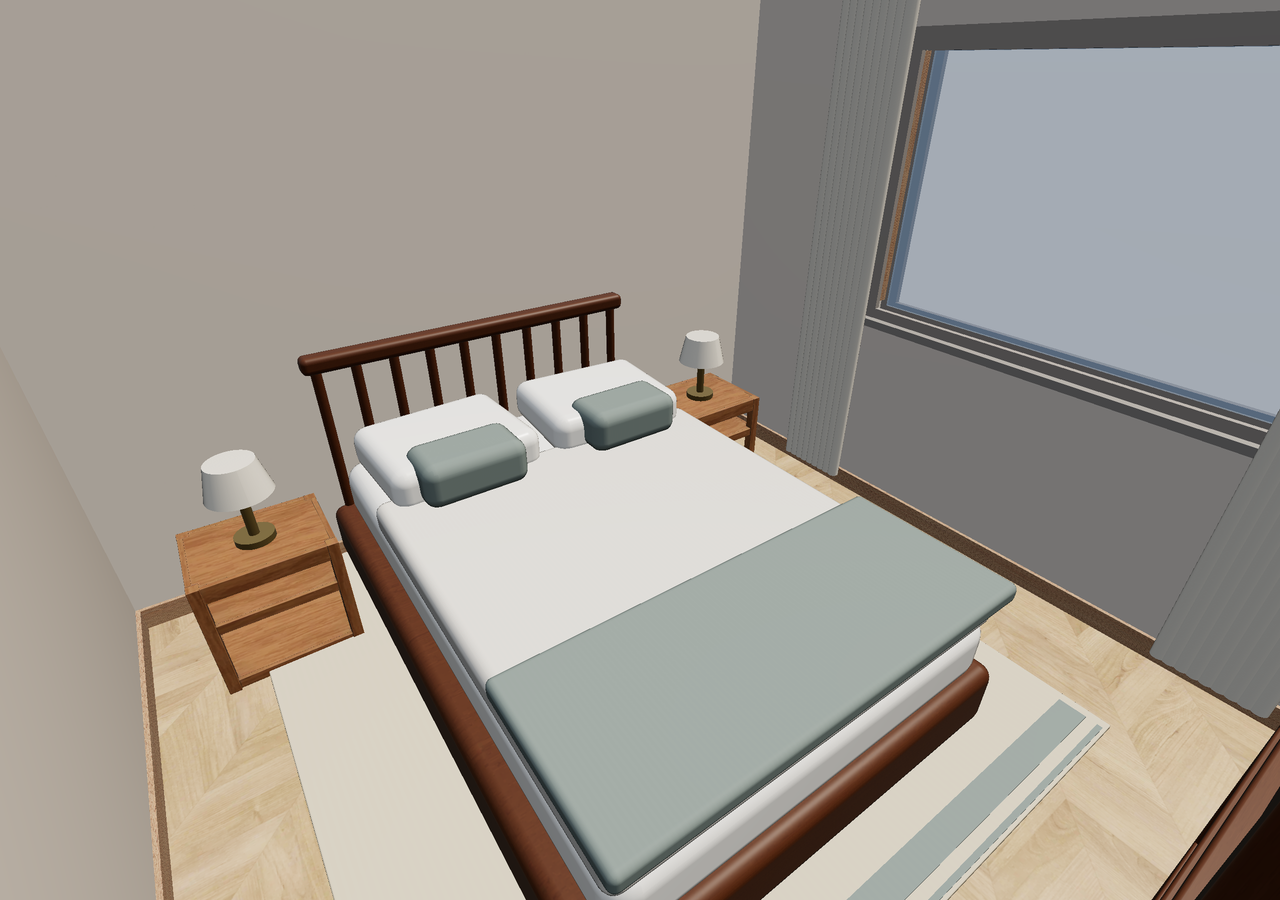 Room 1 (furnished) · Con muebles